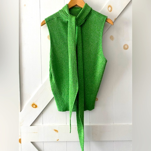 Ganni glitter knit sweater vest - Picture 3 of 4
